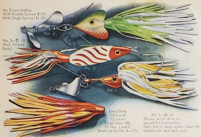 Lot of 5 Lures Spinners Etc Vintage Antique Angling Spinner Fishing Lure  From France or Switzerland Suissex Etc 1960s Price for All 5 Lures -   Canada