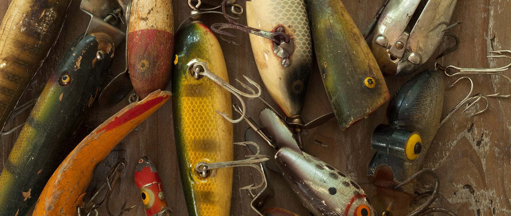 VINTAGE FISHING LURES RAPELA FLOATING LUCKY STRIKE PIKE LURE 